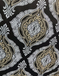Duke Joseph Designer Brocade Satin Fabric Brown, Pale Blue, Gold - Damask G3 - Fancy Styles Fabric Pierre Frey Lee Jofa Brunschwig & Fils