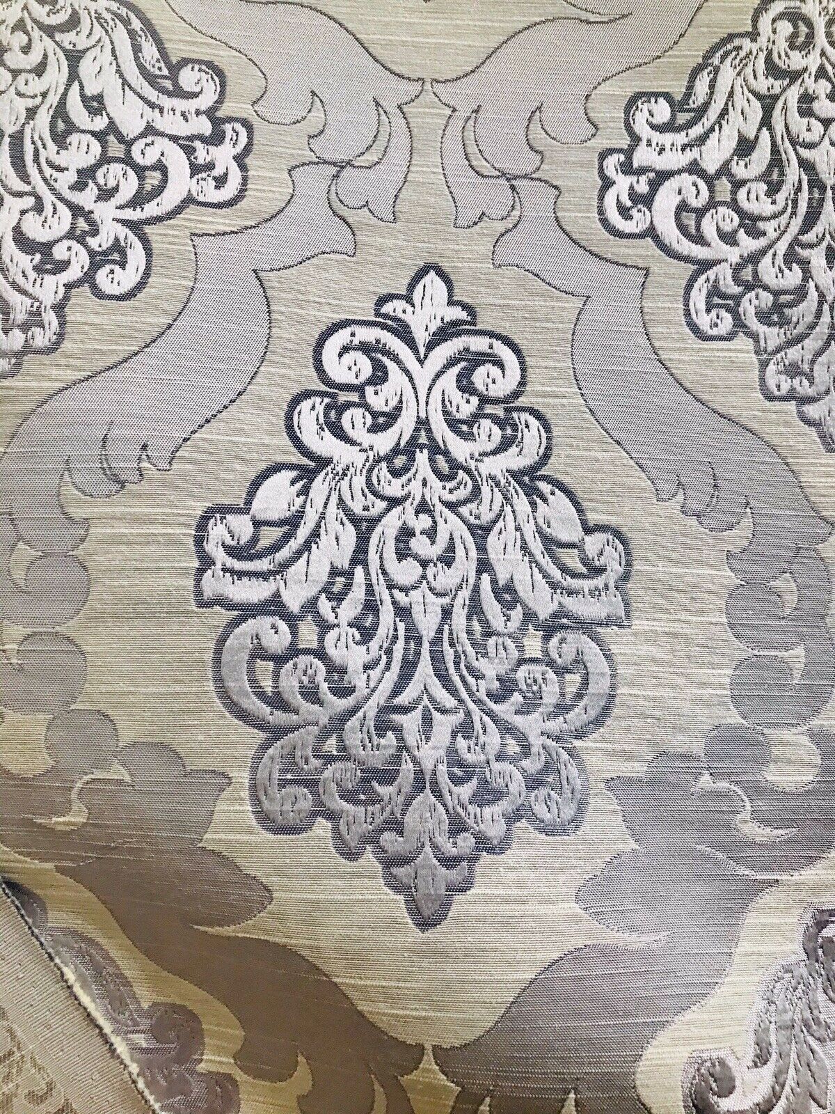 NEW Duchess Camille Designer Burnout Damask Satin Upholstery Fabric- Lavender Purple BTY - Fancy Styles Fabric Pierre Frey Lee Jofa Brunschwig & Fils
