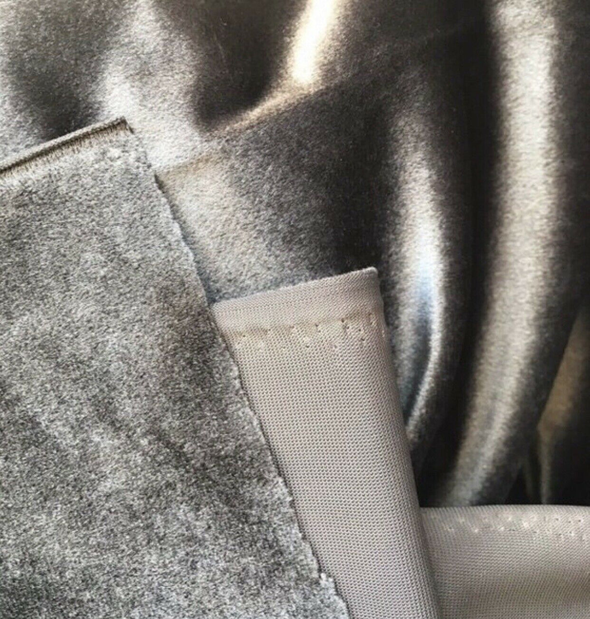 NEW Designer Velvet Drapery Fabric -Dark Grey- By The Yard - Fancy Styles Fabric Pierre Frey Lee Jofa Brunschwig & Fils