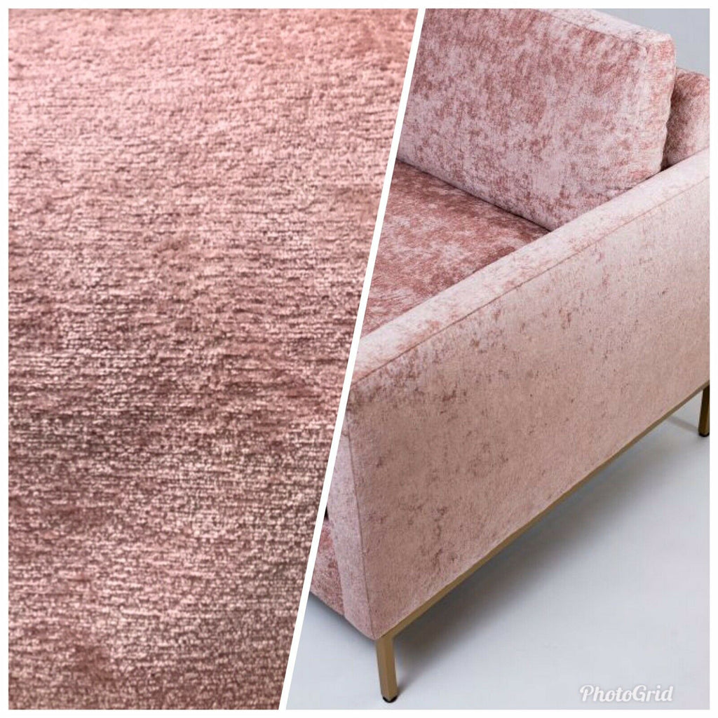 NEW! Luxury Heavyweight Upholstery Velvet Chenille Fabric - Shell Pink - BTY - Fancy Styles Fabric Pierre Frey Lee Jofa Brunschwig & Fils