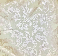 NEW! Designer Brocade Satin Floral Fabric- Antique Rose Gold -By The Yard - Fancy Styles Fabric Pierre Frey Lee Jofa Brunschwig & Fils