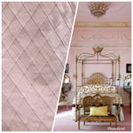NEW SALE! Queen Rochelle Designer 100% Silk Dupioni Quilted Fabric - Rose Pink LLSUP0001 - Fancy Styles Fabric Pierre Frey Lee Jofa Brunschwig & Fils