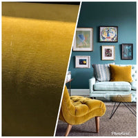 Designer Upholstery Velvet Fabric - Autumn Yellow - Interior Design - Fancy Styles Fabric Pierre Frey Lee Jofa Brunschwig & Fils