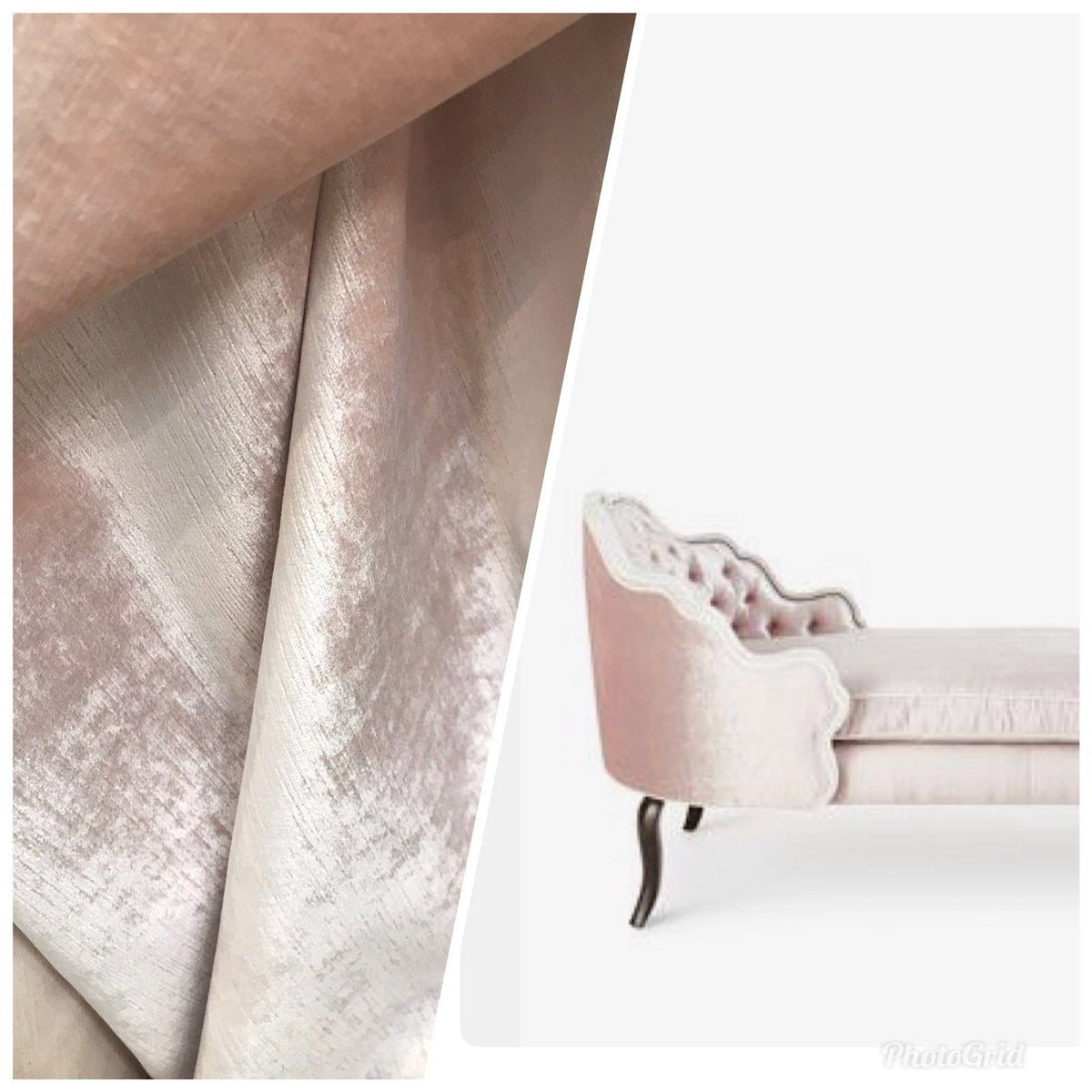 NEW! Designer Upholstery Velvet Fabric With Antique Sheen - Ballet Pink - Fancy Styles Fabric Pierre Frey Lee Jofa Brunschwig & Fils