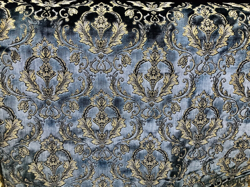 NEW Queen Estel Novelty Designer Italian Burnout Damask Velvet Fabric - Upholstery- By The Yard - Fancy Styles Fabric Pierre Frey Lee Jofa Brunschwig & Fils