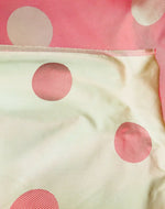 NEW! 100% Silk Jacquard Iridescent Drapery Fabric Polka Dot Beige Pink-Red - Fancy Styles Fabric Pierre Frey Lee Jofa Brunschwig & Fils