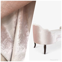 NEW! Designer Upholstery Velvet Fabric With Antique Sheen - Ballet Pink - Fancy Styles Fabric Pierre Frey Lee Jofa Brunschwig & Fils
