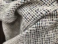 SALE! Designer Chunky Chenille Fabric - White With Color Yarns- Upholstery - Fancy Styles Fabric Pierre Frey Lee Jofa Brunschwig & Fils