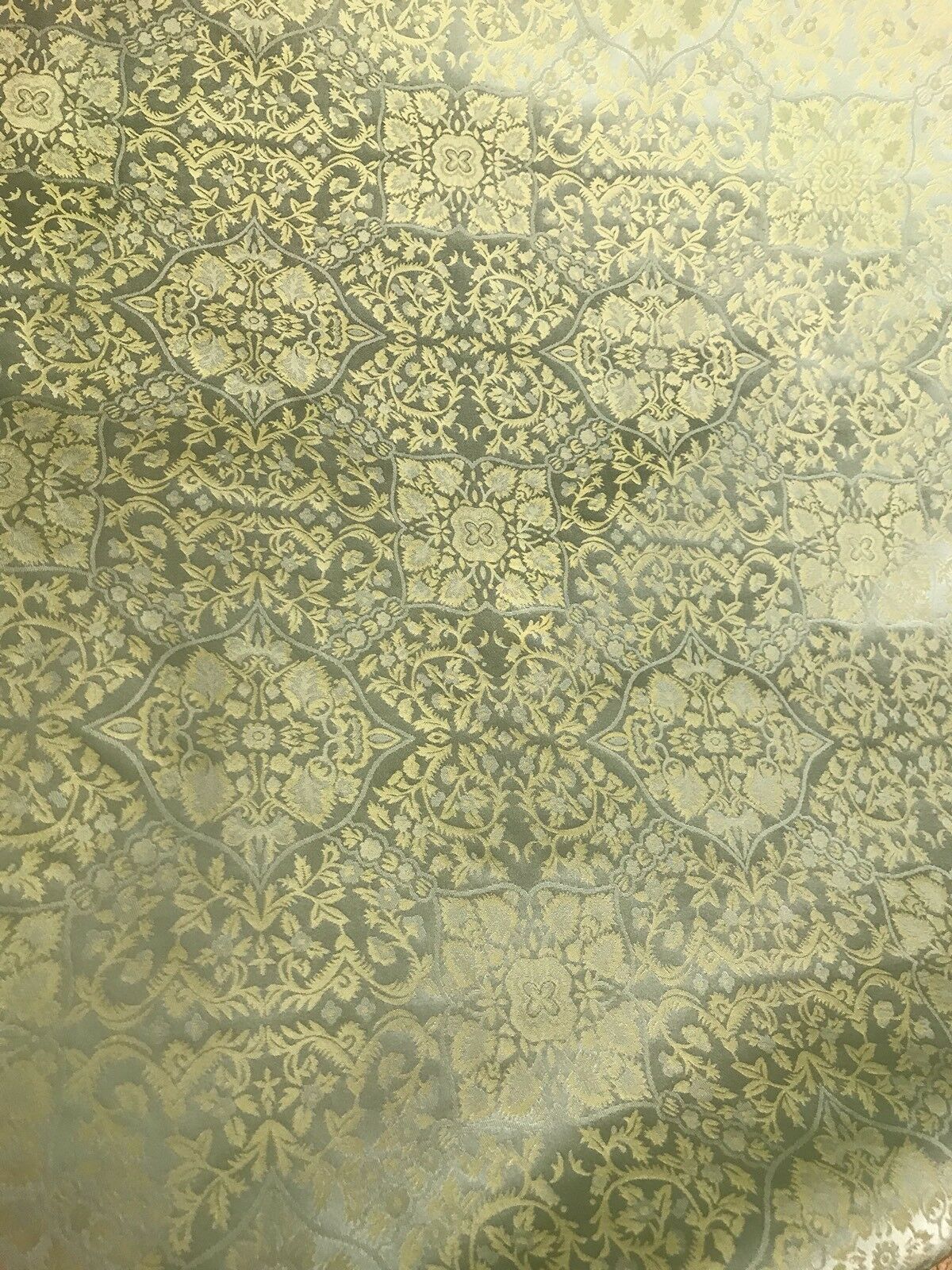 SWATCH 100% Silk Taffeta Interior Design Fabric Damask Brocade French Yellow - Fancy Styles Fabric Pierre Frey Lee Jofa Brunschwig & Fils