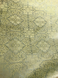 SWATCH 100% Silk Taffeta Interior Design Fabric Damask Brocade French Yellow - Fancy Styles Fabric Pierre Frey Lee Jofa Brunschwig & Fils