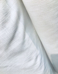 NEW! Upholstery Weight Linen Woven Fabric - White - Fancy Styles Fabric Boutique