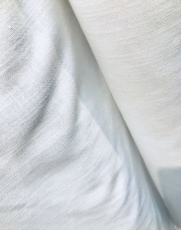 NEW! Upholstery Weight Linen Woven Fabric - White - Fancy Styles Fabric Boutique