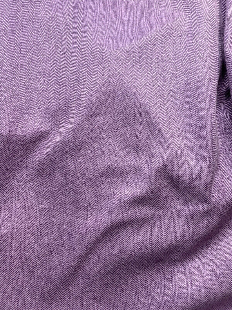 Duchess Eliana Designer Upholstery Herringbone Chevron Pattern Tweed Fabric -Lavender Purple - Fancy Styles Fabric Pierre Frey Lee Jofa Brunschwig & Fils