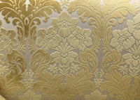 Italian Burnout Floral Chenille Velvet Upholstery Fabric - Soft Yellow - Fancy Styles Fabric Pierre Frey Lee Jofa Brunschwig & Fils