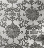 Lord Theo Designer Brocade Satin Burnout Chenille Velvet Fabric - Gray Upholstery Damask - Fancy Styles Fabric Pierre Frey Lee Jofa Brunschwig & Fils