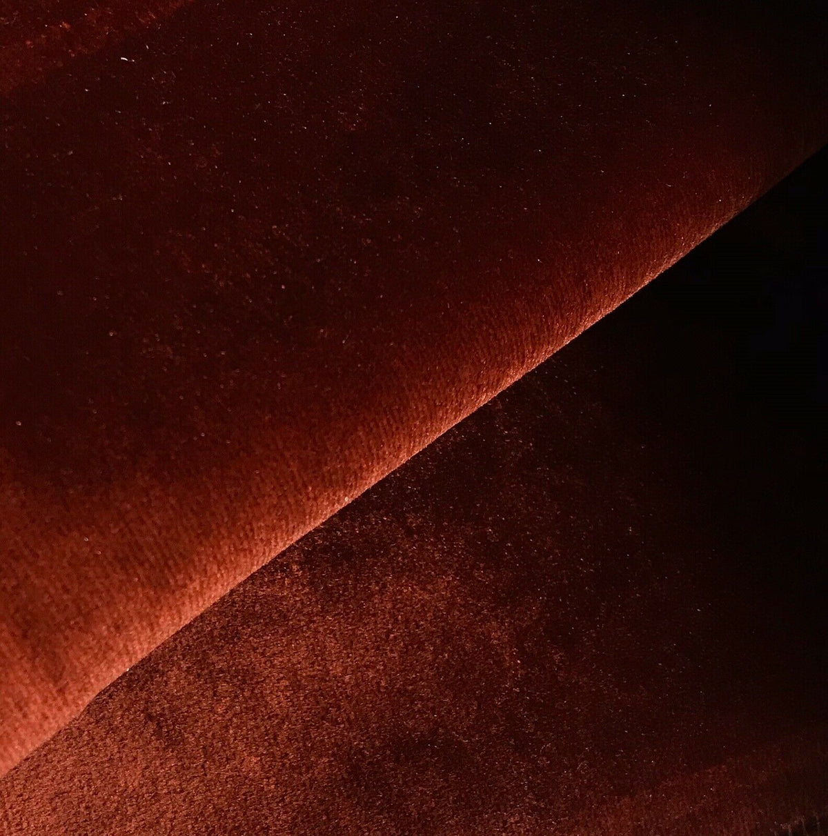 Designer Velvet Upholstery & Drapery Fabric -Rust Orange Red- By The Yard - Fancy Styles Fabric Pierre Frey Lee Jofa Brunschwig & Fils