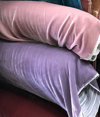 NEW Close-Out Designer Runway Pink Silk Rayon Velvet Fabric - Fancy Styles Fabric Pierre Frey Lee Jofa Brunschwig & Fils