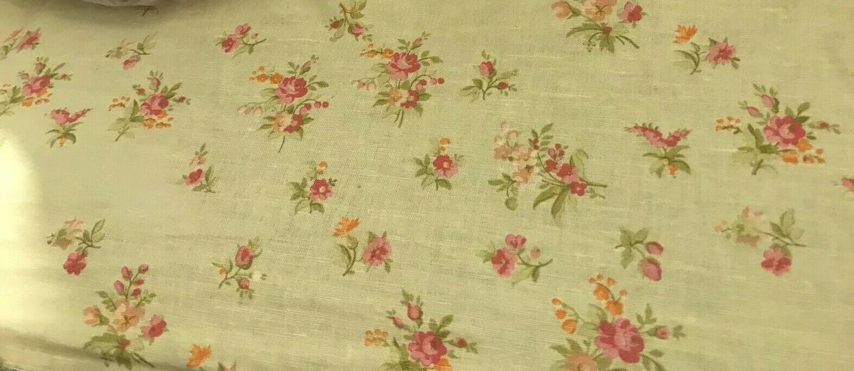NEW Decorating 100% Linen Fabric - French Floral Country Yellow - Fancy Styles Fabric Pierre Frey Lee Jofa Brunschwig & Fils