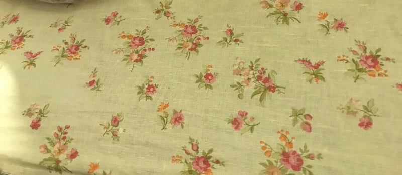 Floral Linen Fabric 