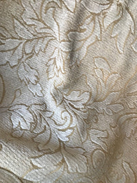 SALE! Designer Velvet Chenille Burnout Fabric - Yellow Beige - Fancy Styles Fabric Pierre Frey Lee Jofa Brunschwig & Fils
