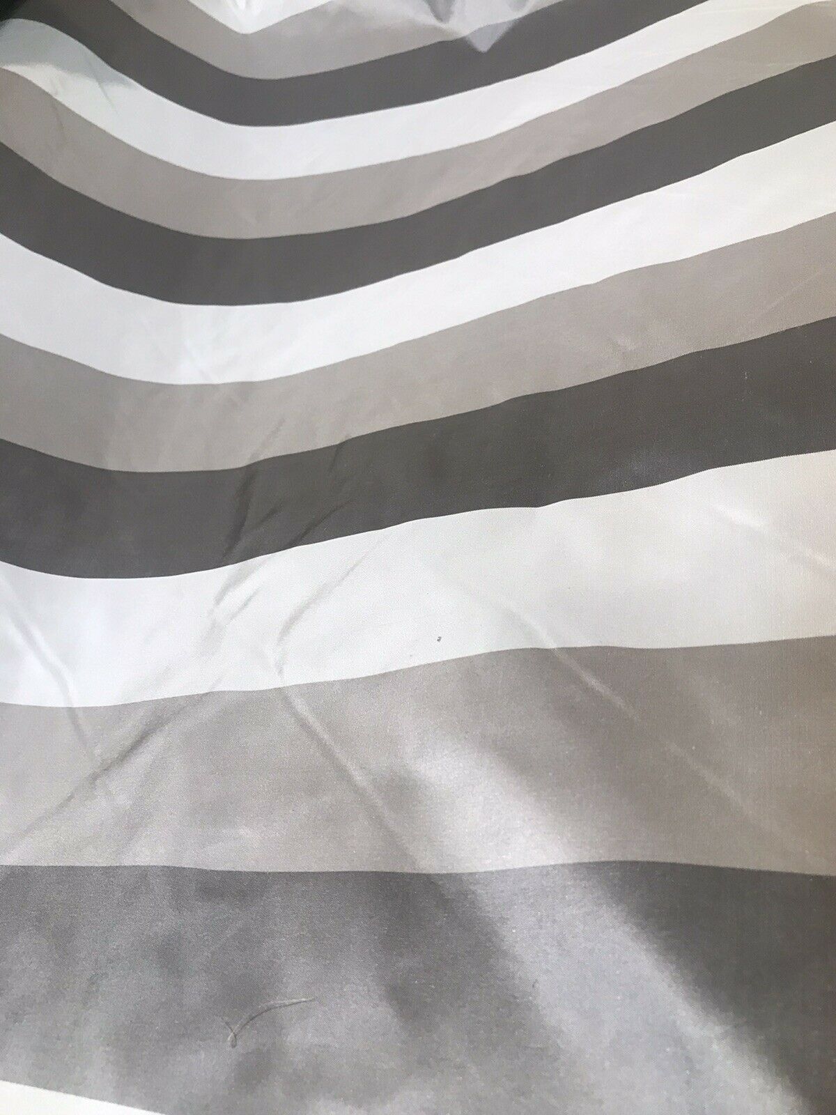 NEW! Lady Aubrey 100% Silk Taffeta Striped Stripes Drapery Fabric -Grey - Fancy Styles Fabric Pierre Frey Lee Jofa Brunschwig & Fils
