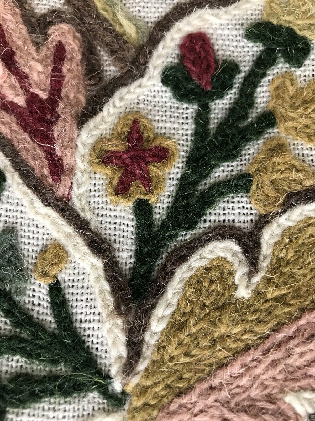 Novelty Floral Wool Yarn Embroidery Linen Inspired Fabric Upholstery Drapery - Fancy Styles Fabric Pierre Frey Lee Jofa Brunschwig & Fils