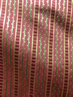 NEW! Lady Rebecca Designer 100% Silk Taffeta Striped Fabric - Red LLSAR0001 - Fancy Styles Fabric Pierre Frey Lee Jofa Brunschwig & Fils