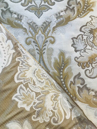 NEW! Sir Drew Brocade Damask French Upholstery Fabric- Camel, Cream, Taupe - Fancy Styles Fabric Pierre Frey Lee Jofa Brunschwig & Fils
