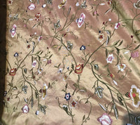Designer 100% Silk Taffeta Interior Design Fabric - Rose Gold Iridescent - Fancy Styles Fabric Pierre Frey Lee Jofa Brunschwig & Fils