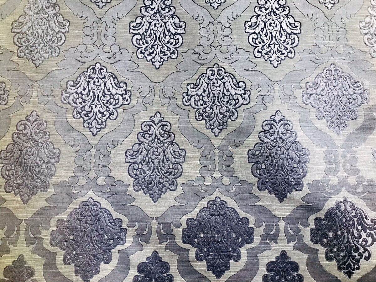 NEW Duchess Camille Designer Burnout Damask Satin Upholstery Fabric- Lavender Purple BTY - Fancy Styles Fabric Pierre Frey Lee Jofa Brunschwig & Fils