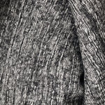 NEW Stretch Knit Sweater Fabric Imported Italian Rayon Black White Melange - Fancy Styles Fabric Pierre Frey Lee Jofa Brunschwig & Fils