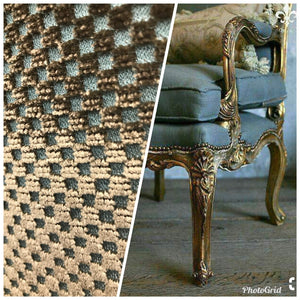NEW Novelty Made In Italy Upholstery Velvet Fabric Antique Teal Bronze Venetian - Fancy Styles Fabric Boutique