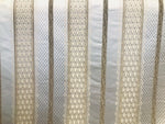 Lady Jennifer Italian Brocade Striped Satin Fabric -Ivory Gold Upholstery Neoclassical - Fancy Styles Fabric Pierre Frey Lee Jofa Brunschwig & Fils