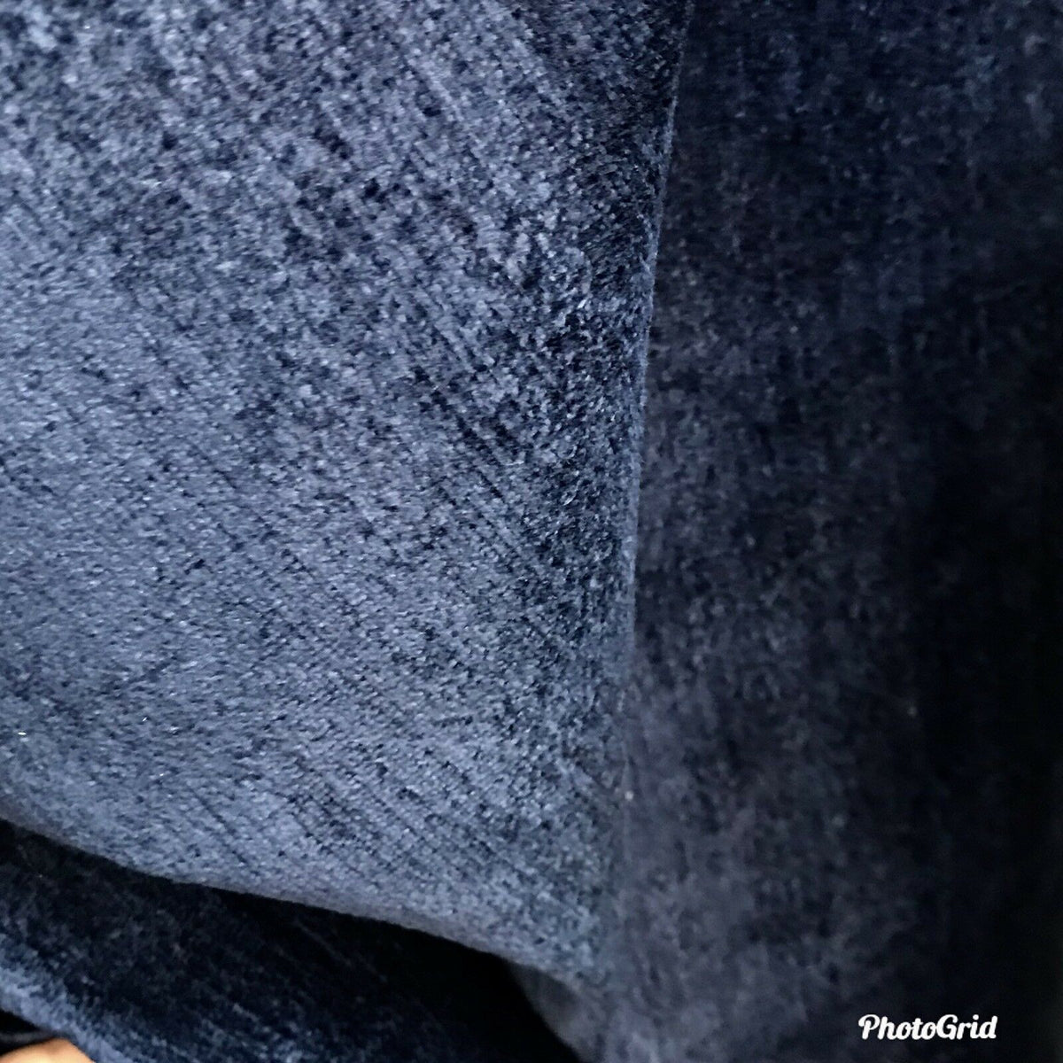 Designer Heavyweight Upholstery Velvet Fabric - Midnight Blue - Fancy Styles Fabric Pierre Frey Lee Jofa Brunschwig & Fils
