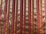 NEW! Lady Grace 100% Silk Taffeta Dupioni Fabric -Red & Gold Stripes - Fancy Styles Fabric Pierre Frey Lee Jofa Brunschwig & Fils