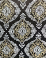 Duke Joseph Designer Brocade Satin Fabric Brown, Pale Blue, Gold - Damask G3 - Fancy Styles Fabric Pierre Frey Lee Jofa Brunschwig & Fils