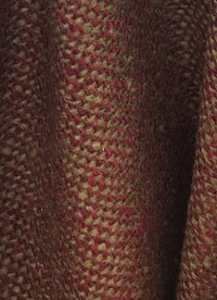 Designer Wool Blend Woven Coat Tweed Fabric - Brick & Green Melange- By The Yard - Fancy Styles Fabric Pierre Frey Lee Jofa Brunschwig & Fils