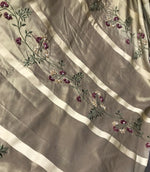 Princess Harriet Designer 100% Silk Taffeta Dupioni Embroidery Floral Fabric -Gold - Fancy Styles Fabric Pierre Frey Lee Jofa Brunschwig & Fils