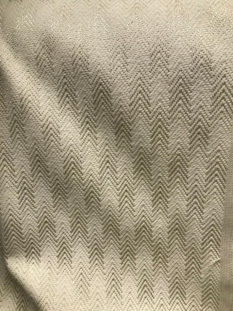 Countess Claire Designer Upholstery Herringbone Chevron Pattern Tweed Fabric -Beige Natural - Fancy Styles Fabric Pierre Frey Lee Jofa Brunschwig & Fils