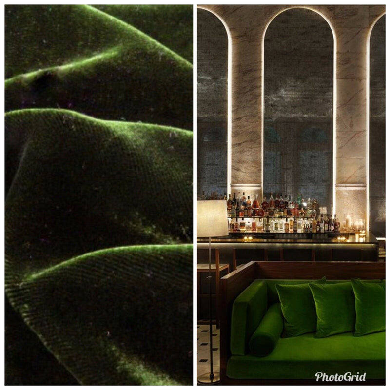 Novelty Belgium Drapery Upholstery Velvet Antique Inspired Fabric - Money Green - Fancy Styles Fabric Pierre Frey Lee Jofa Brunschwig & Fils