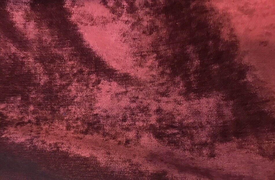 NEW! Designer Upholstery Velvet Chenille Fabric - Wine Red - BTY - Fancy Styles Fabric Pierre Frey Lee Jofa Brunschwig & Fils