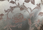 NEW! Designer Brocade Satin Fabric- Antique Silver Blue- Upholstery Damask - Fancy Styles Fabric Pierre Frey Lee Jofa Brunschwig & Fils