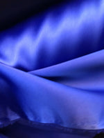 NEW Designer 100% Silk Charmeuse Fabric - Blue- Medium weight- Sold by yard - Fancy Styles Fabric Pierre Frey Lee Jofa Brunschwig & Fils