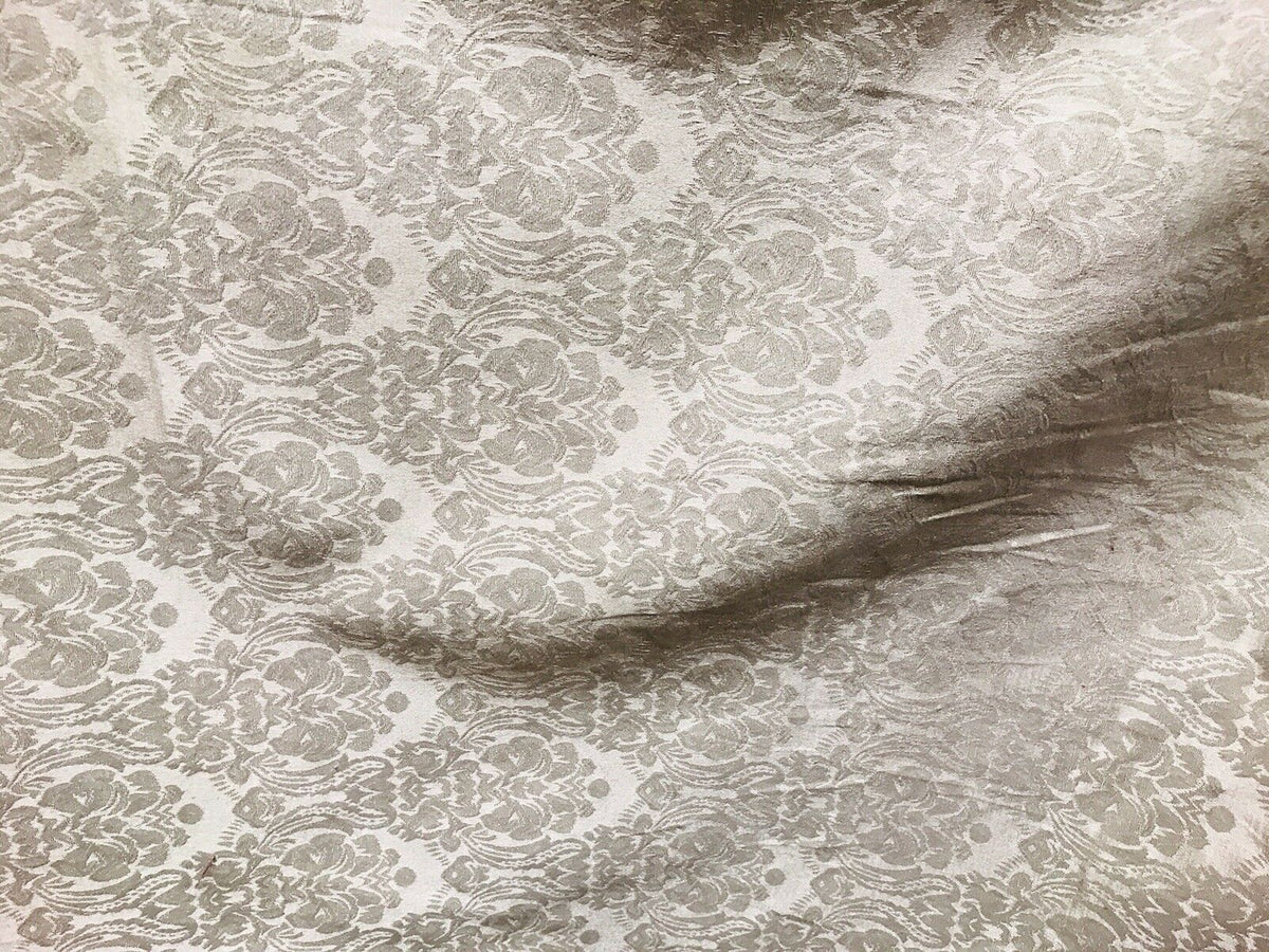 SALE Dophine Elena Designer Brocade Satin Damask Fabric- Antique Rose Gold- By The yard - Fancy Styles Fabric Pierre Frey Lee Jofa Brunschwig & Fils