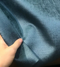 NEW! Princess Gretchen Designer Antique Inspired Velvet Fabric - Peacock Blue - Upholstery - Fancy Styles Fabric Pierre Frey Lee Jofa Brunschwig & Fils