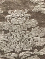 NEW! Back In Stock! Lady Danielle Velvet Chenille Burnout Upholstery Fabric - Taupe & Gray - Fancy Styles Fabric Pierre Frey Lee Jofa Brunschwig & Fils