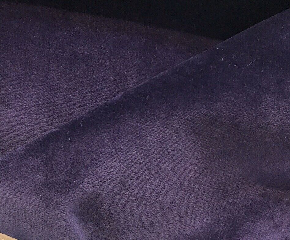 NEW! Designer Soft Heavy Weight Velvet Fabric -Plum Purple - Upholstery BTY - Fancy Styles Fabric Pierre Frey Lee Jofa Brunschwig & Fils