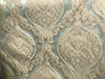 NEW Sir Isaac Designer Brocade Satin Damask Fabric- Aqua- Upholstery & Drapery BTY - Fancy Styles Fabric Pierre Frey Lee Jofa Brunschwig & Fils