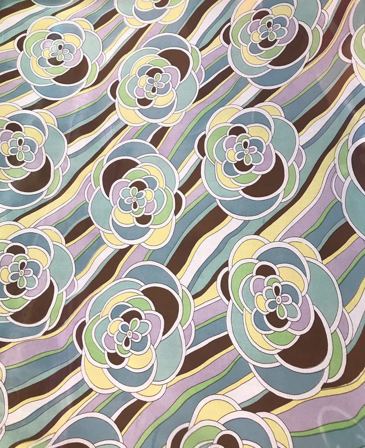 NEW! Designer 100% Silk Crinkle Chiffon Pucci Inspired Fabric By The Yard - Fancy Styles Fabric Pierre Frey Lee Jofa Brunschwig & Fils