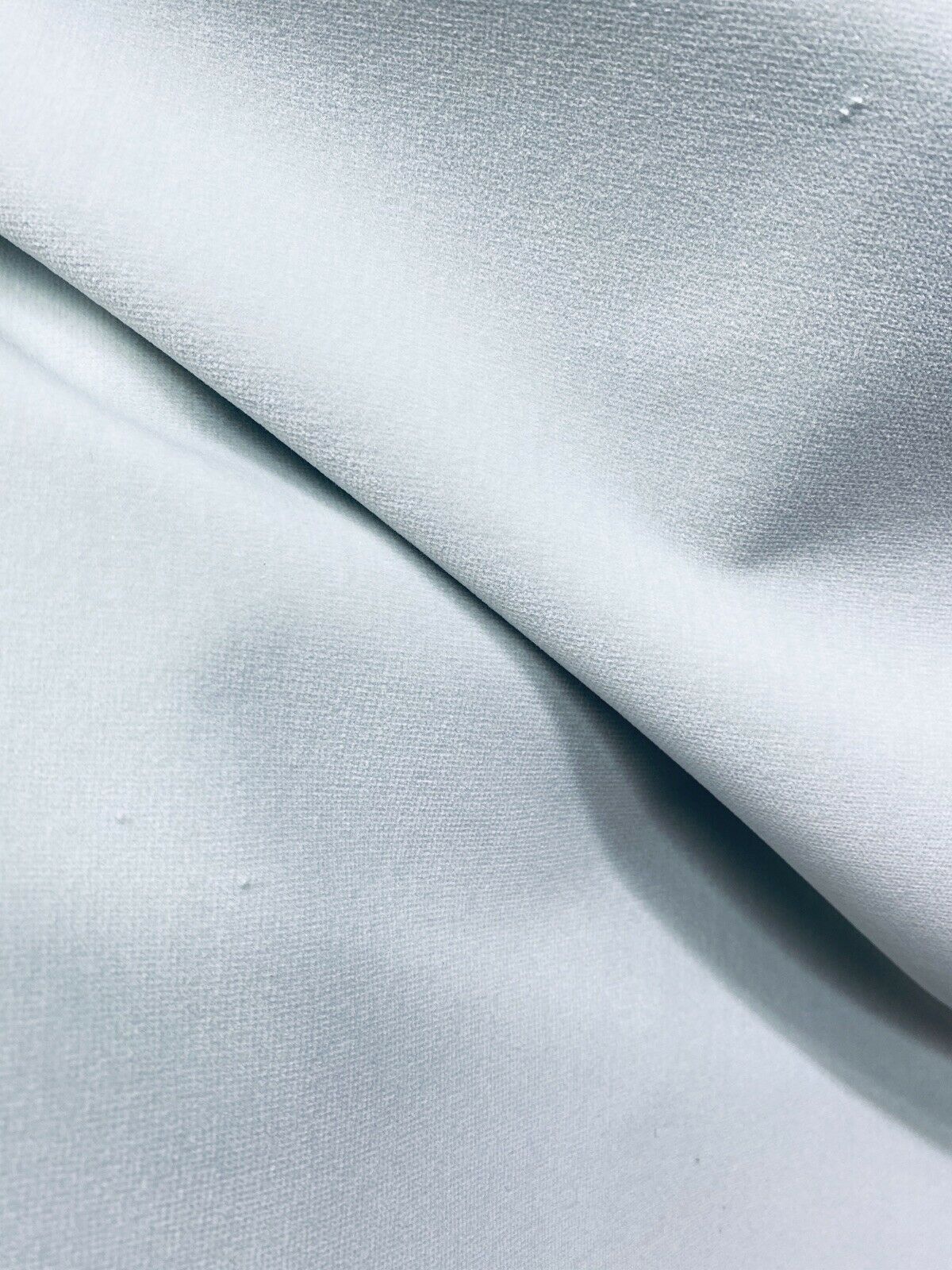 NEW! Prince Oliver- Designer 100% Cotton -Made In Belgium- Upholstery Velvet Fabric - Ice Blue - Fancy Styles Fabric Pierre Frey Lee Jofa Brunschwig & Fils